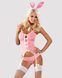 Еротичний костюм зайчика Obsessive Bunny suit 4 pcs costume pink S/M, рожевий, топ з підв&rsquo;язками, тр SO7254 фото 1