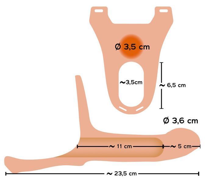 Страпон Silicone Strap-on +5cm medium 42-05339040000 фото