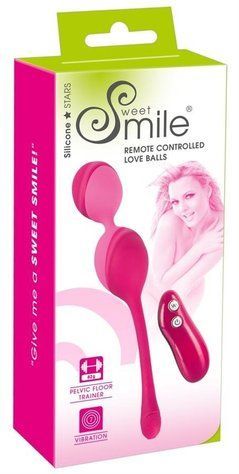 Вагінальні кульки з вібрацією ORION Sweet Smile Remote Controlled Love Balls, рожеві 42-05945630000 фото