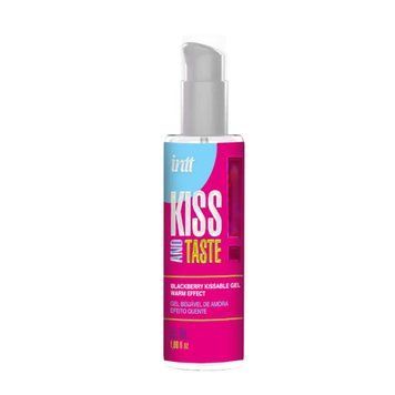 Оральний гель зі зігріваючим ефектом INTT COSMETICS Kiss And Taste Kissable Gel, смак ожини, 55 мл 68-WB0006 фото