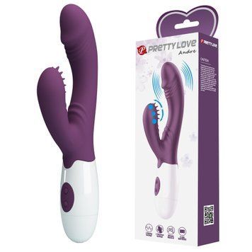 Вібратор PRETTY LOVE Andre purple, 7 function BI-014264-A2 фото