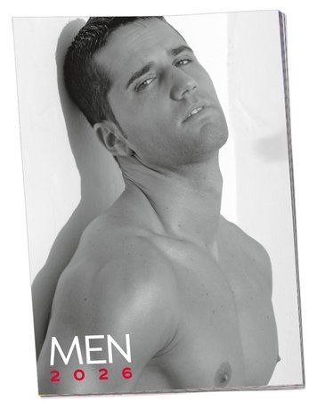 Календар ORION PIN-UP Calendar Soft Men 2026, чорно-білий 42-01806960000-26 фото