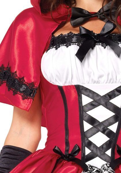 Еротичний костюм Червоної шапочки Leg Avenue Gothic Red Riding Hood S, сукня, накидка SO9122 фото