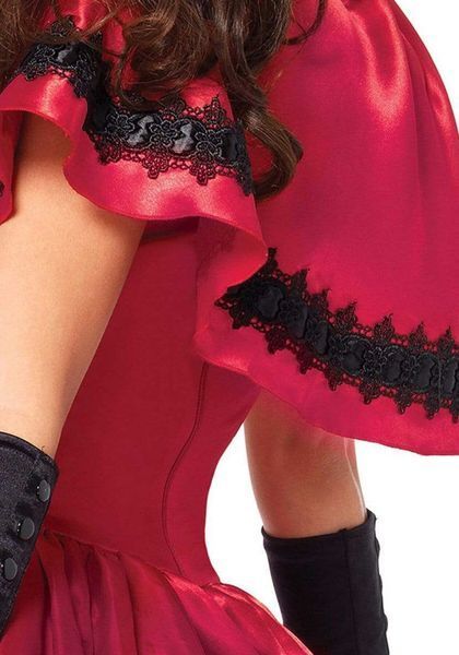 Еротичний костюм Червоної шапочки Leg Avenue Gothic Red Riding Hood S, сукня, накидка SO9122 фото