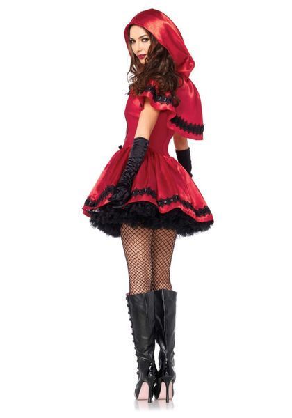 Еротичний костюм Червоної шапочки Leg Avenue Gothic Red Riding Hood S, сукня, накидка SO9122 фото