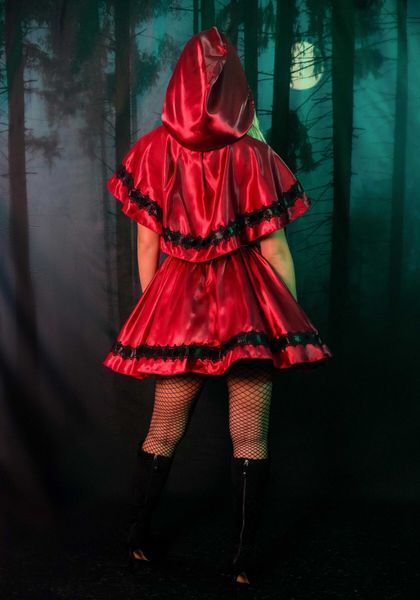 Еротичний костюм Червоної шапочки Leg Avenue Gothic Red Riding Hood S, сукня, накидка SO9122 фото