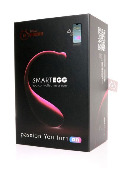 Віброяйце BOSS SERIES Smart Egg, з керуванням через додаток, рожеве 110-00002 фото