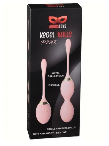 Вагинальные шарики Argus Kegel Balls, розовые 79-AT 1133 фото