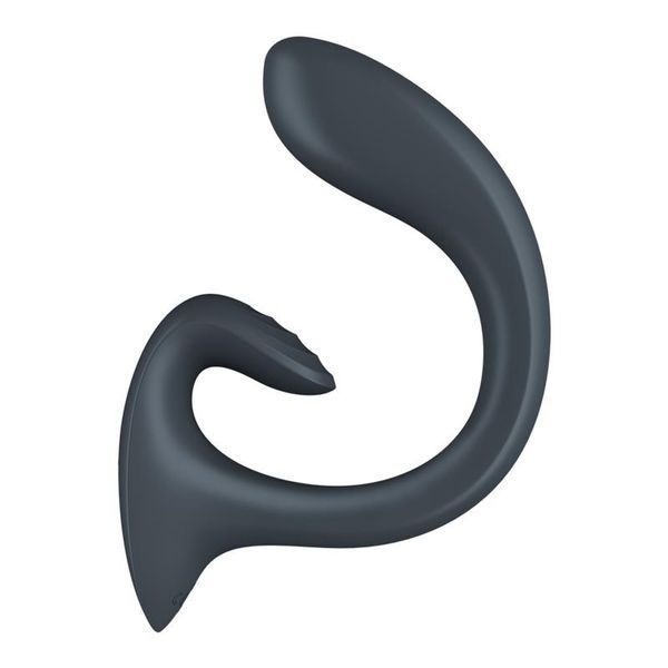 Вибратор для двойной стимуляции SATISFYER G for Goddess 1, с гибким стержнем, серый 73-4065892 фото