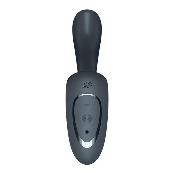 Вибратор для двойной стимуляции SATISFYER G for Goddess 1, с гибким стержнем, серый 73-4065892 фото