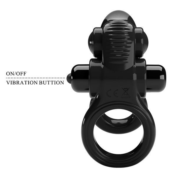 Ерекційне віброкільце PRETTE LOVE PASSIONATE RING BI-210239 фото