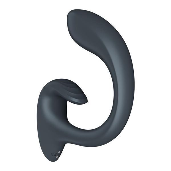 Вибратор для двойной стимуляции SATISFYER G for Goddess 1, с гибким стержнем, серый 73-4065892 фото