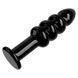 Скляний фалоімітатор LOVETOYS Glass Romance, чорний, 11,5 см 66-LVGS15 фото 3