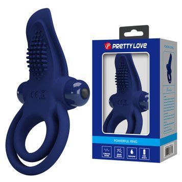 Ерекційне кільце з вібрацією PRETTY LOVE/BAILE Powerful Ring BI-210203-3 фото