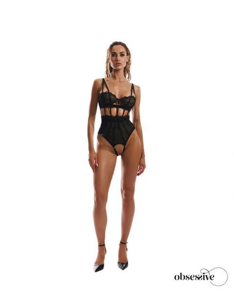 Боді Obsessive Hersis crotchless teddy S/M SX3087 фото