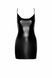 (SALE) Сукня Noir Handmade F307 Mirage wetlook mini dress with jewelry rhinestone chain - S SX0279 фото 4