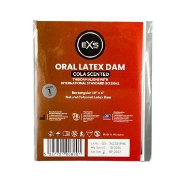 Серветка для оральних пестощів EXS Oral Latex Dam кола 12-DAMSEXSCOLA фото
