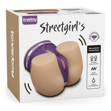 Мастурбатор двойной стимуляции (вагина и анус) Lovetoy Streetgirl's Dual Motor Sensation Pulse, размер S 66-LV352301 фото