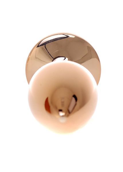 Анальная пробка BOSS SERIES HeavyFun Jewellery Plug Red Gold, с декоративным цветком, красно-золотистая, 7 см, 27 мм 64-00127 фото