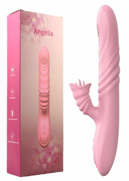 Вібратор Angelia, USB 3 functions of thrusting / 20 vibrations Flesh 26-00141 фото