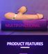 Вібратор з поштовхами BOSS SERIES Basia Thrusting Vibrator 2 in 1 Tongue, з язичком для стимуляції 26-00140 фото 2