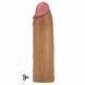 Насадка на пенис LOVETOYS Revolutionary Silicone Nature Extender, коричневая, 7" / 18 см 66-LV4211 фото 6