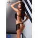 Комплект білизни Passion Exclusive KASSANDRA SET OpenBra 2XL/3XL black, ліф, трусики-спідниця PS26303 фото 3