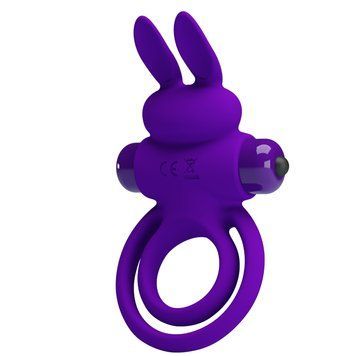 Эрекционное кольцо с вибрацией PRETTY LOVE Vibrant Penis Ring III, фиолетовое BI-210206-1 фото