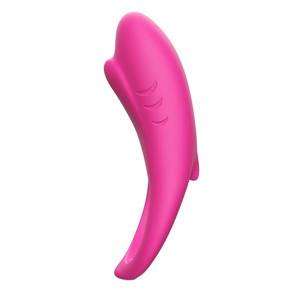Эрекционное кольцо с вибрацией BOSS SERIES Vibro Shark, розовое 52-00066 фото