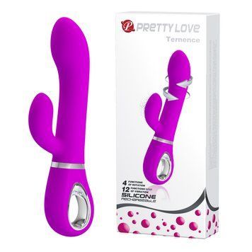 Вібратор PRETTY LOVE TERNENCE USB PURPLE 4 rot. 12 vibration BI-014620 фото