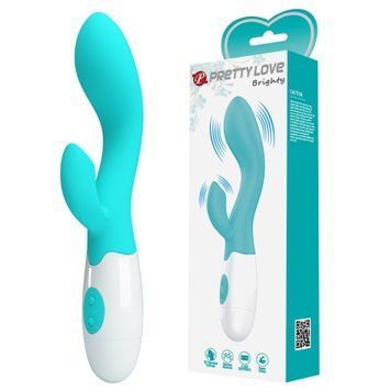 Вібратор PRETTY LOVE Brighty light blue, 30 function BI-014174-A1 фото