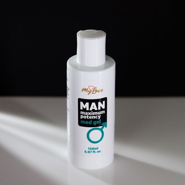 Стимулюючий гель для чоловіків MyLove Man Maximum Potency Med Gel, з ароматом кави, 150 мл 101-4839 фото