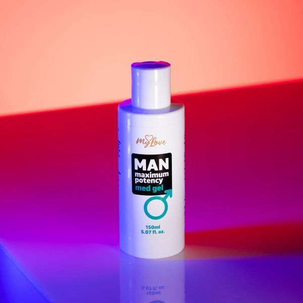 Стимулюючий гель для чоловіків MyLove Man Maximum Potency Med Gel, з ароматом кави, 150 мл 101-4839 фото