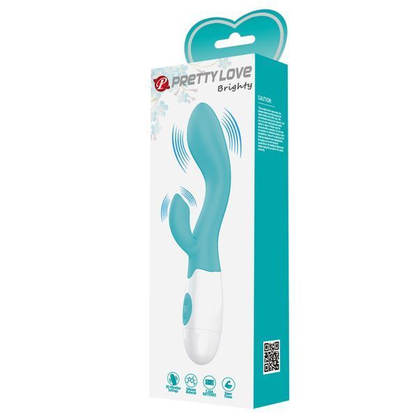 Вібратор PRETTY LOVE Brighty light blue, 30 function BI-014174-A1 фото