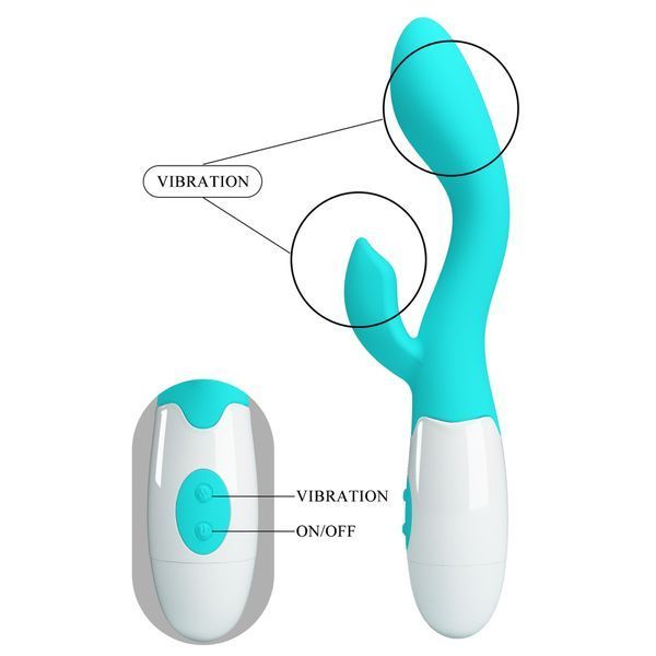Вібратор PRETTY LOVE Brighty light blue, 30 function BI-014174-A1 фото