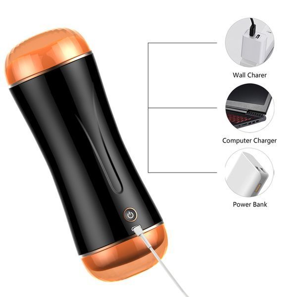 Мастурбатор з вібрацією Cup USB 10 function + Interactive Function / Double Ends 63-00030 фото