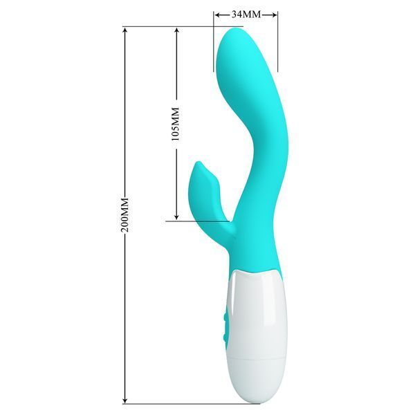 Вібратор PRETTY LOVE Brighty light blue, 30 function BI-014174-A1 фото