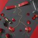 Пестис-сердечка з ланцюжками та чокером JSY Nipple Sticker RT236114 Red SO9280 фото 1