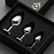Набор анальных плагов BOSS SERIES Jewellery Silver PLUG SET, серебристый, диаметр 25 мм 64-00205 фото 9