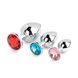 Набор анальных плагов BOSS SERIES Jewellery Silver PLUG SET, серебристый, диаметр 25 мм 64-00205 фото 2