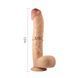 Фалоімітатор з мошонкою LOVETOYS Legendary King-Sized Realistic Dildo, з присоскою, тілесний, 12" / 30,5 см 66-LV2209 фото 6