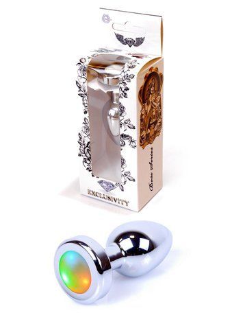 Анальна пробка BOSS SERIES Jewellery Plug Disco Flashlight, зі світлодіодним підсвічуванням 64-00007 фото