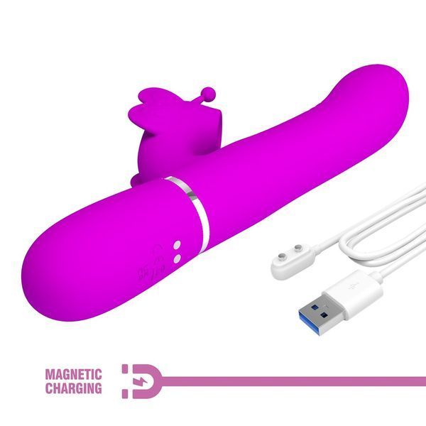 Вібратор PRETTY LOVE Butterfly Clit Vibrator Pink BW-500011 фото