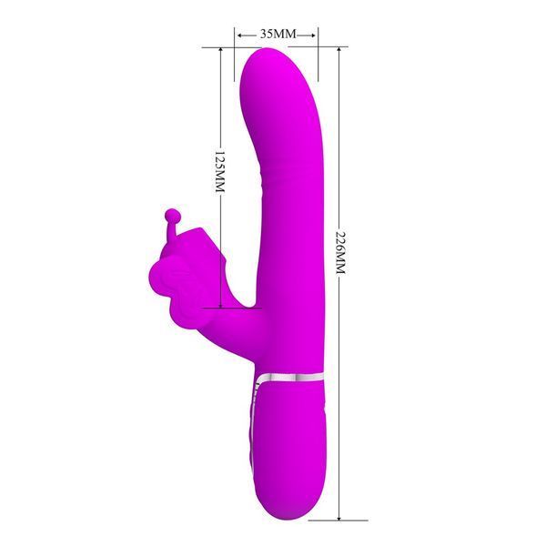 Вібратор PRETTY LOVE Butterfly Clit Vibrator Pink BW-500011 фото