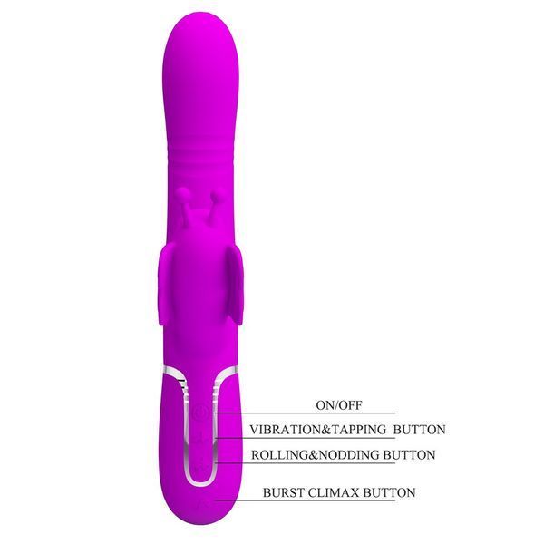 Вібратор PRETTY LOVE Butterfly Clit Vibrator Pink BW-500011 фото