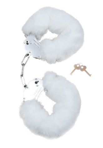Наручники FETISH BOSS SERIES Furry, пухнасті, білі 61-00006 фото