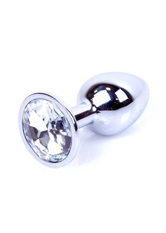 Анальна пробка B - Series Plug-Jewellery Silver PLUG- Clear 64-00012F фото