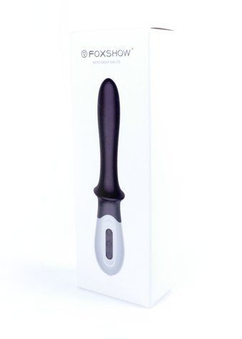 Вибромассажер точки G BOSS SERIES Fox Silicone G-spot Massager, с подогревом, черный 63-00015 фото
