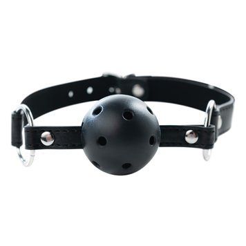 Кляп Black breathable ball gag with adjustablestrap 94-FF001011 фото