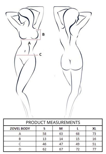 Боді Passion ZOVEL BODY light pink L SX2998 фото